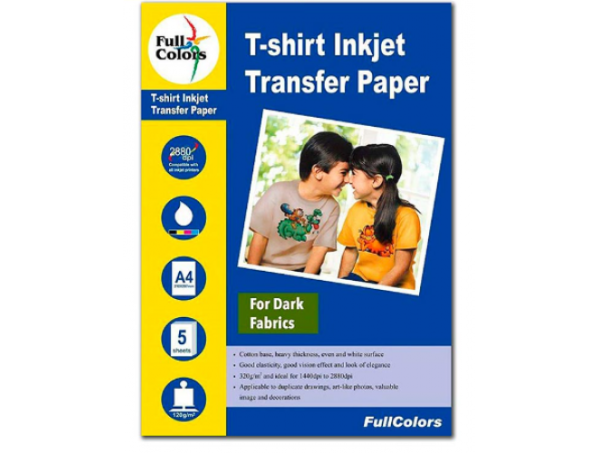 FullColors A4 Dark Fabrics Transfer Paper